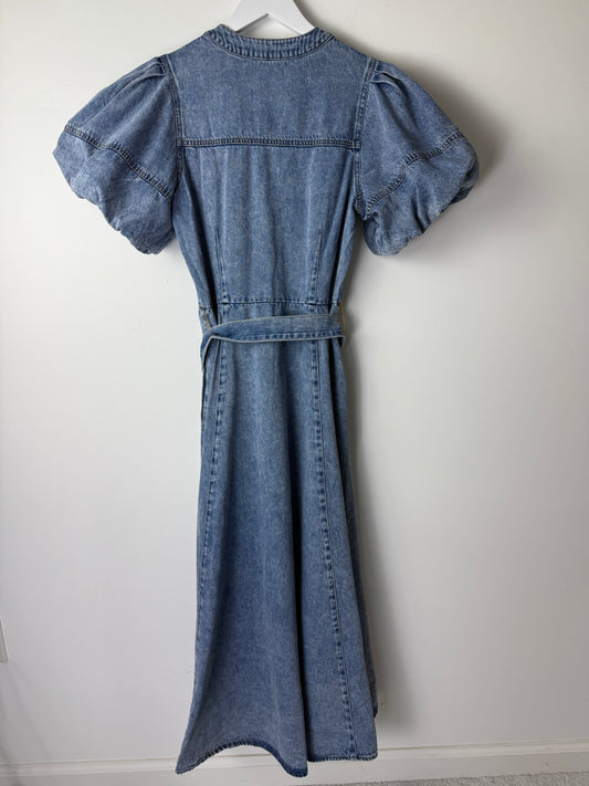 Denim Puff Sleeve Dress