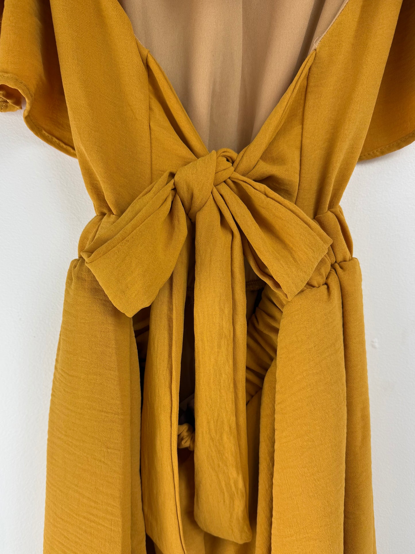 Golden Hour Marigold Romper