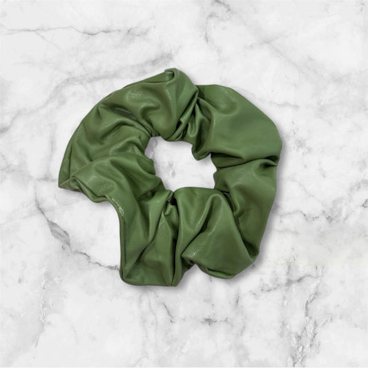 Power Pleather Statement Scrunchie
