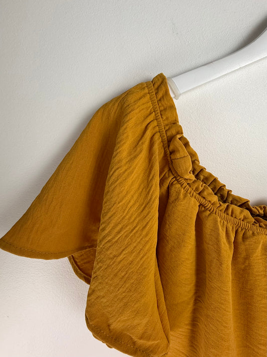 Golden Hour Marigold Romper