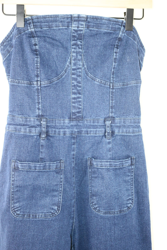 Strapless Denim Jumpsuit