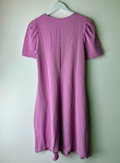 Puff Sleeve Shift Mini Dress