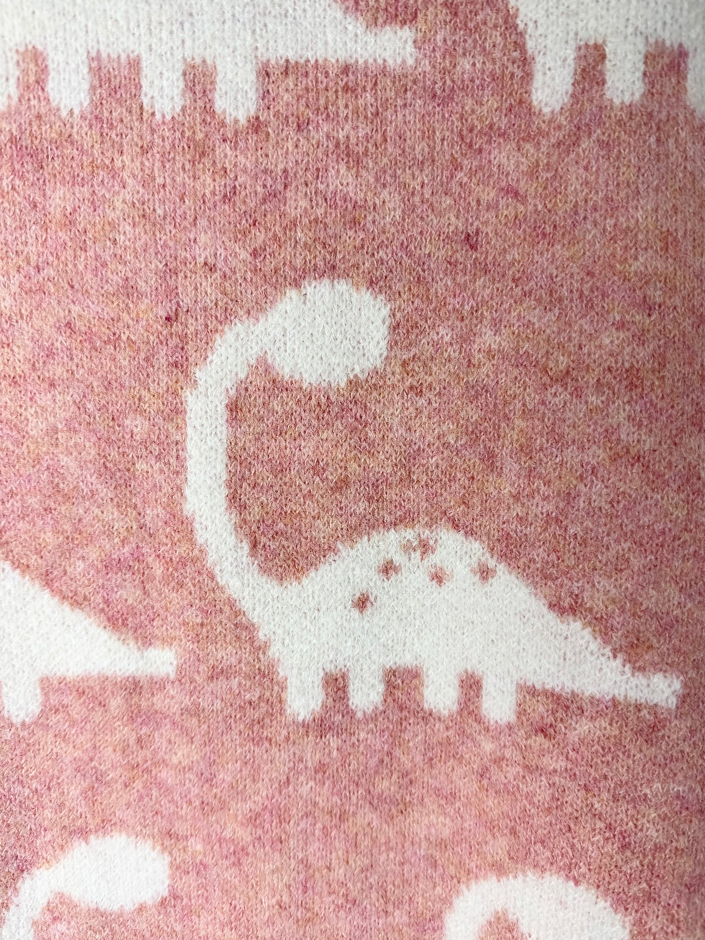 Dino Darling Blush Knit Sweater