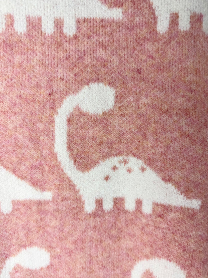 Dino Darling Blush Knit Sweater