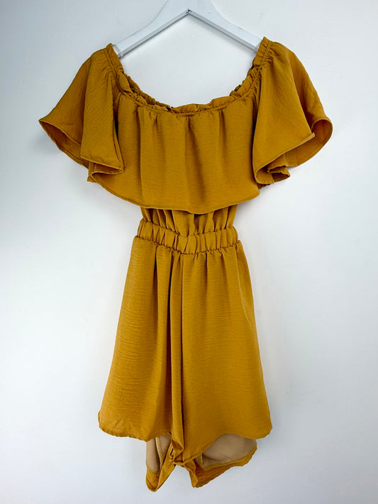 Golden Hour Marigold Romper