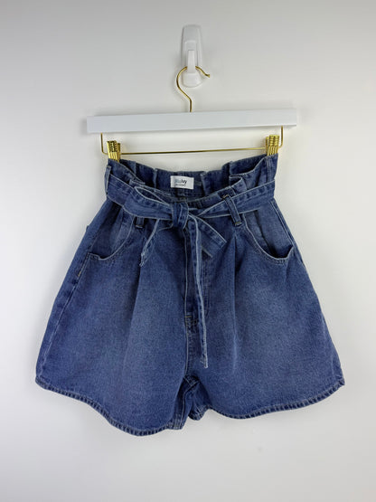 Camille High-Waist Paperbag Shorts