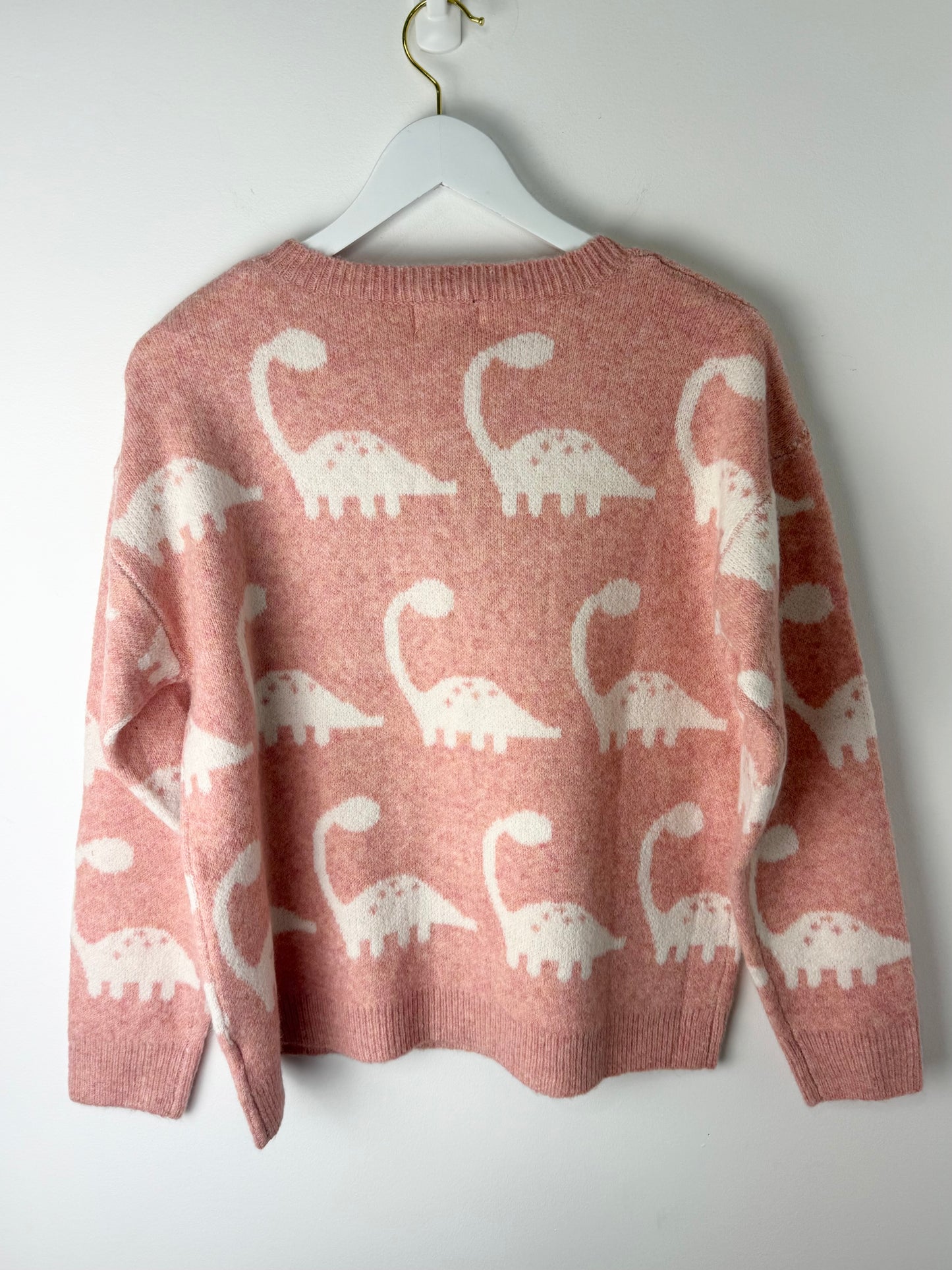 Dino Darling Blush Knit Sweater