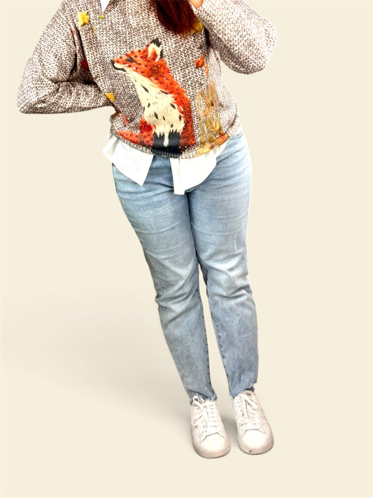 Autumn Trail Fox Sweater