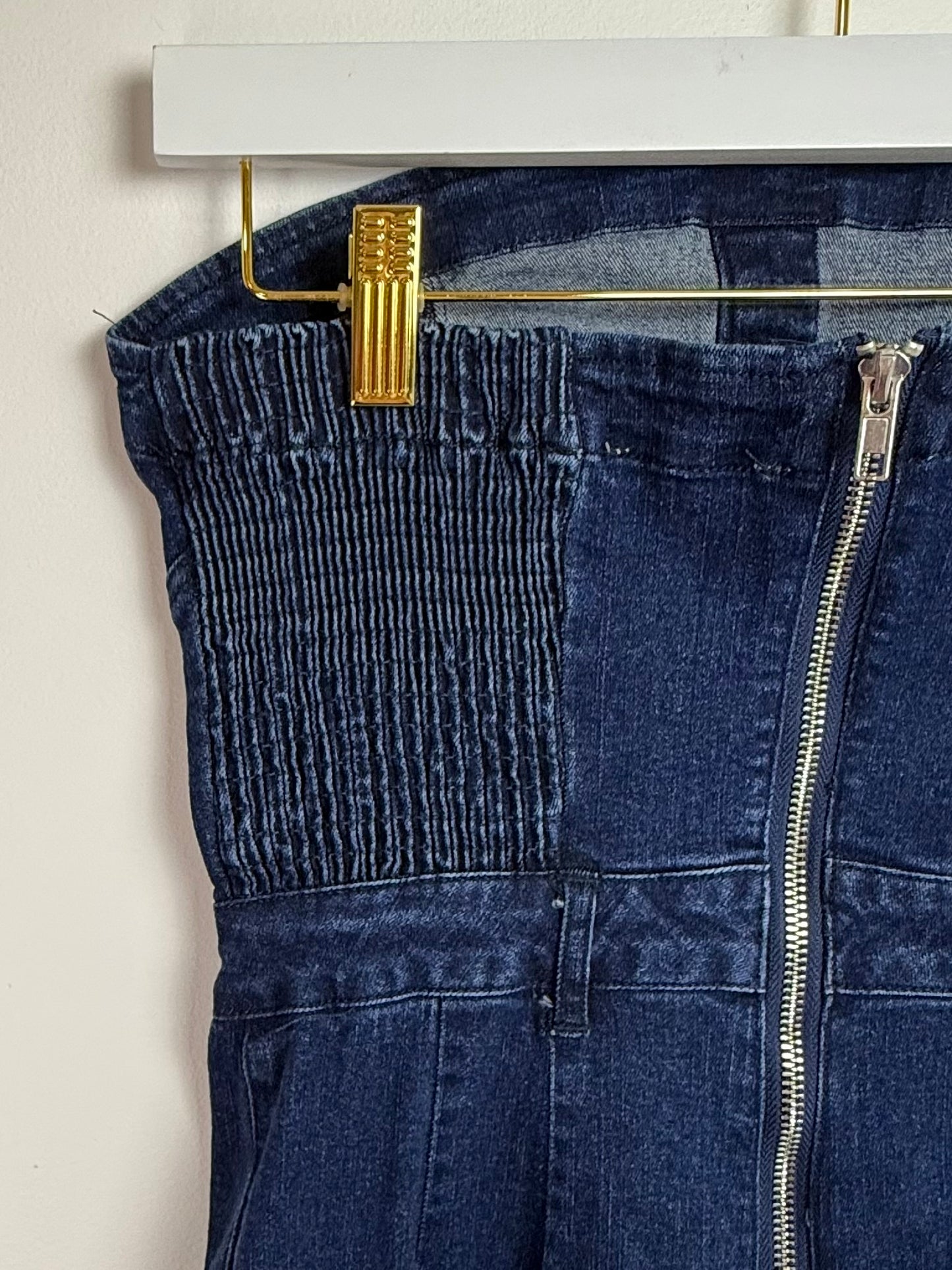 Harper Wide Leg Denim Jumpsuit