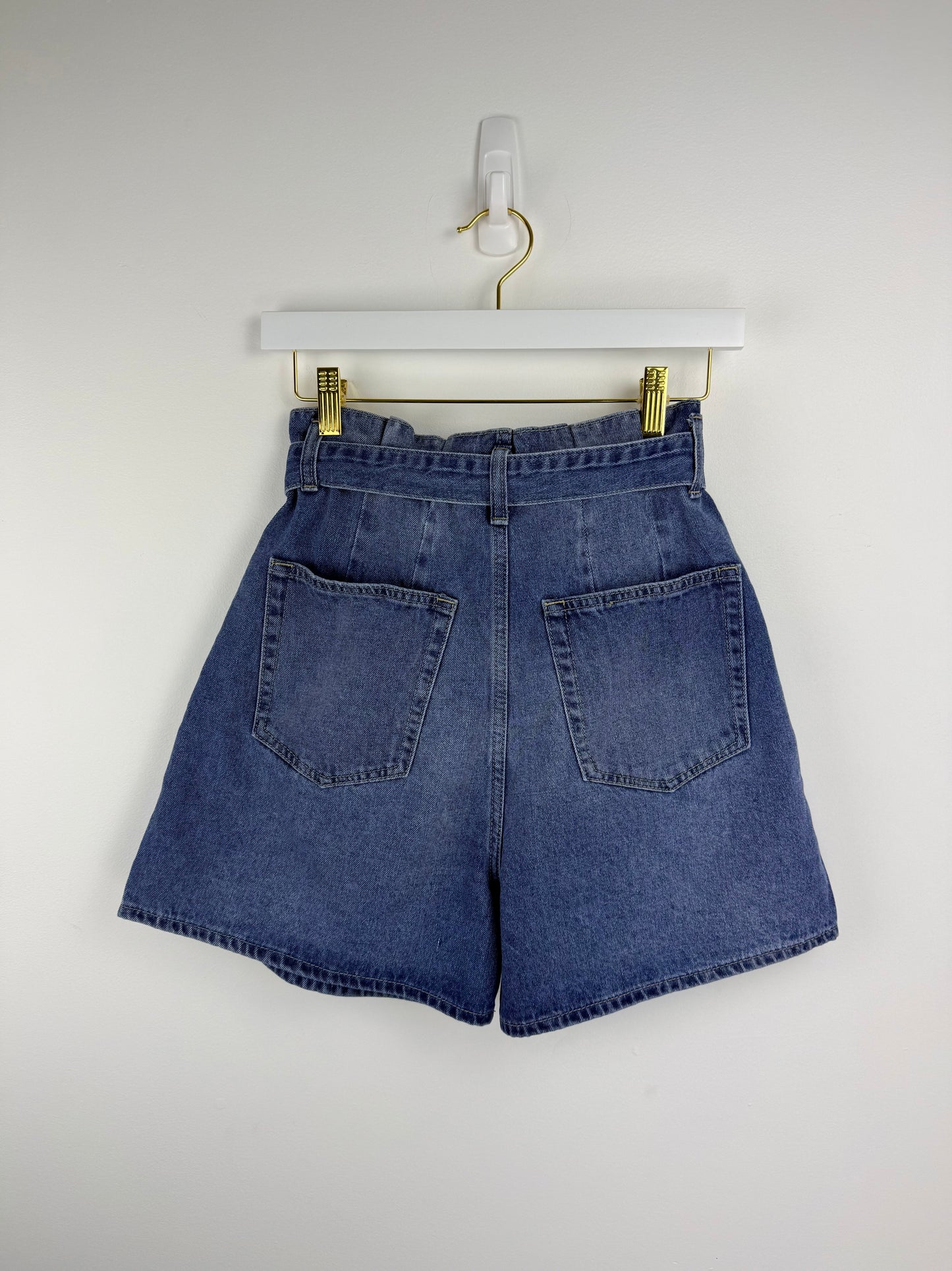 Camille High-Waist Paperbag Shorts