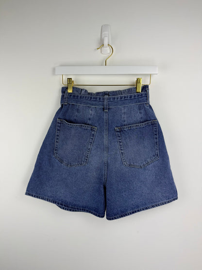 Camille High-Waist Paperbag Shorts