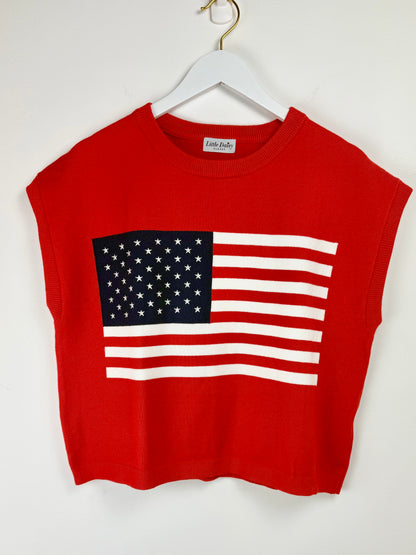 Stars & Stripes Dolman Sweater Top