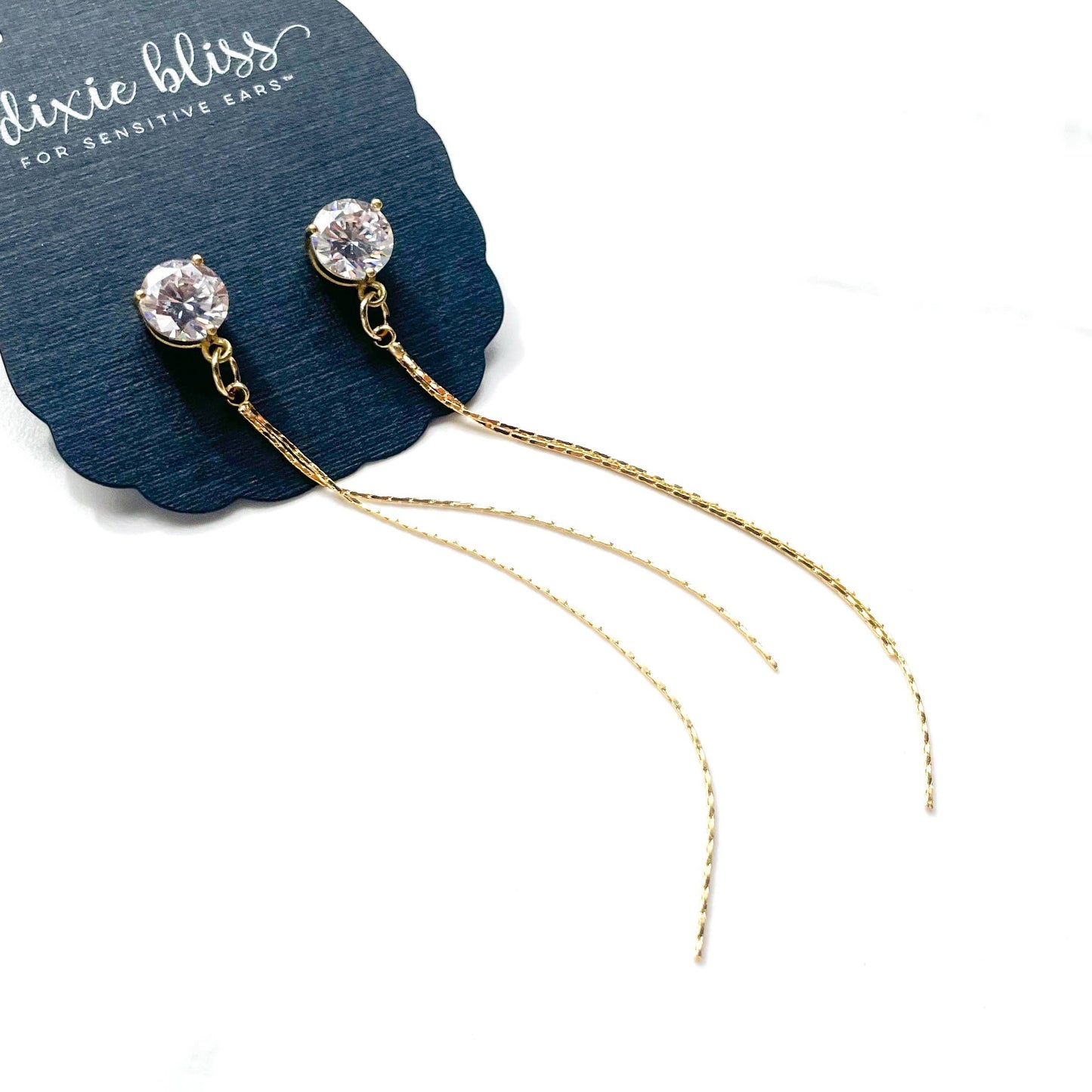 The Venus Syndicate – Statement Gold Fringe Earrings for Glam Nights