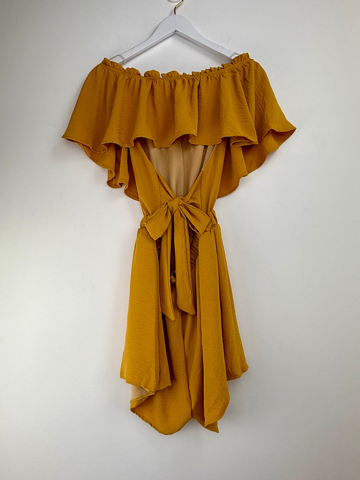 Golden Hour Marigold Romper
