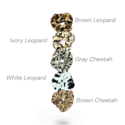 Wild Confidence Oversized Scrunchie – Leopard Luxe