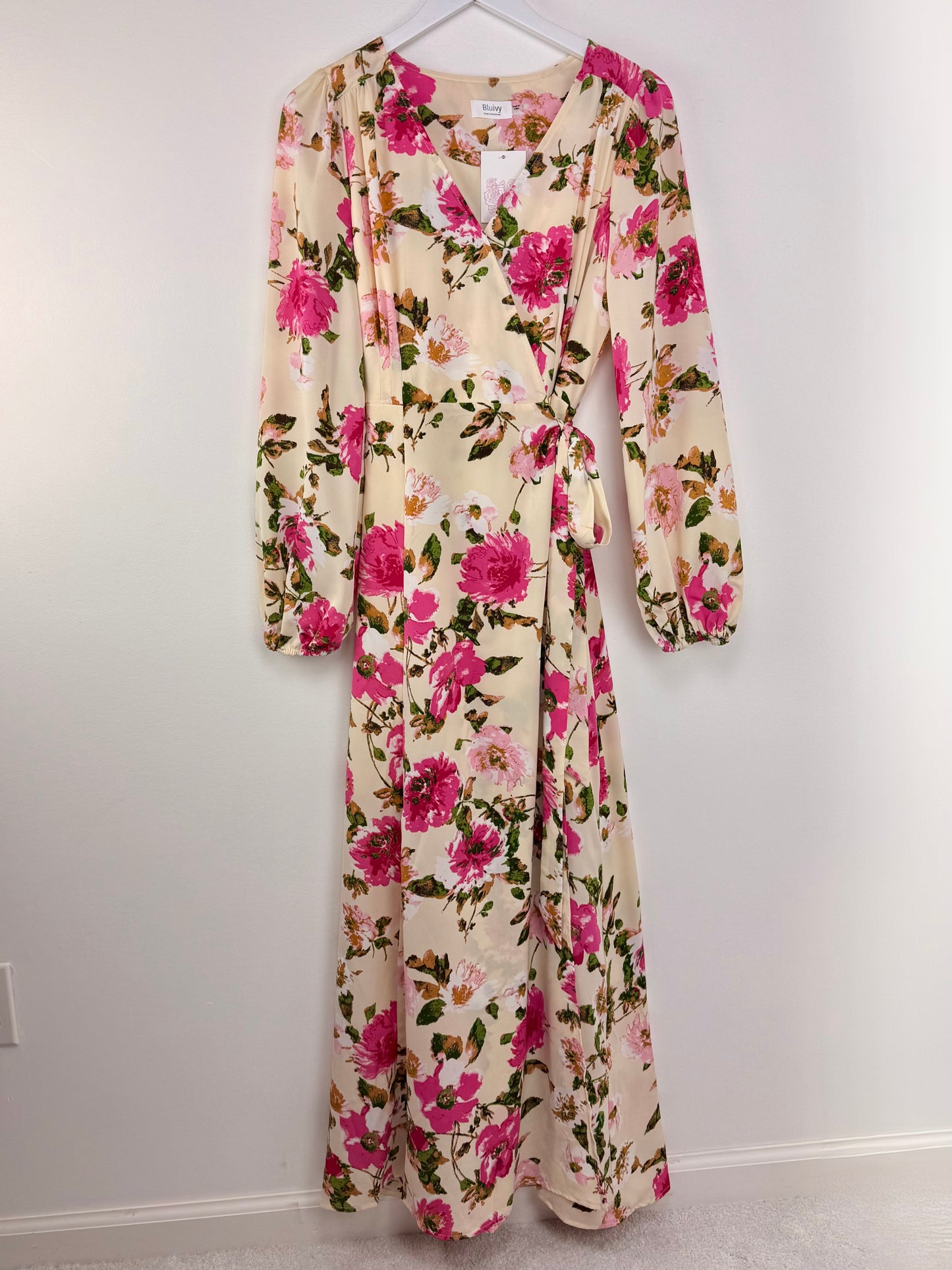 Garden Muse-Wrap Maxi Dress
