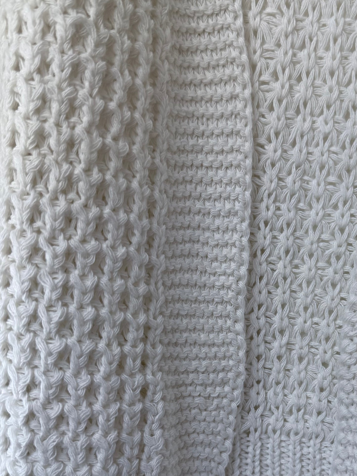 Crochet sleeve sweater