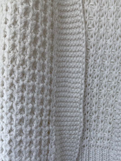 Crochet sleeve sweater