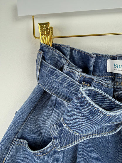 Camille High-Waist Paperbag Shorts