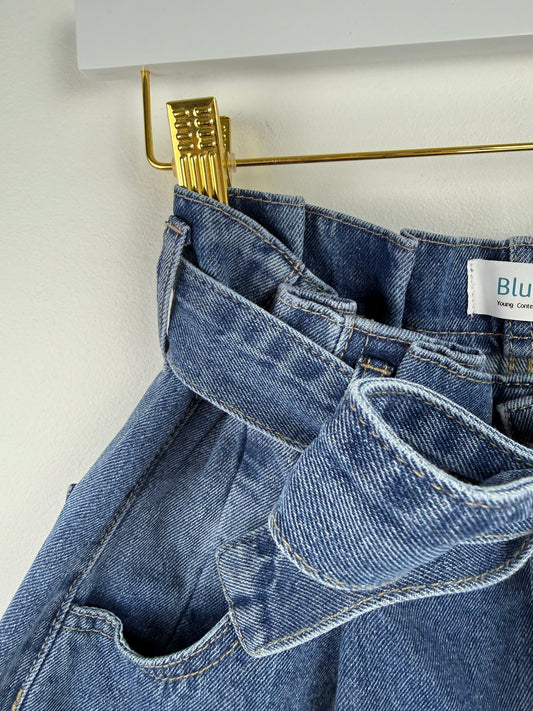 Camille High-Waist Paperbag Shorts