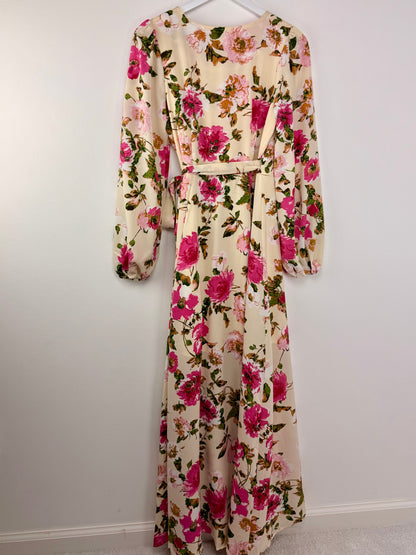 Garden Muse-Wrap Maxi Dress