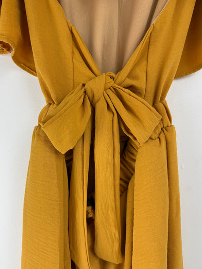 Golden Hour Marigold Romper