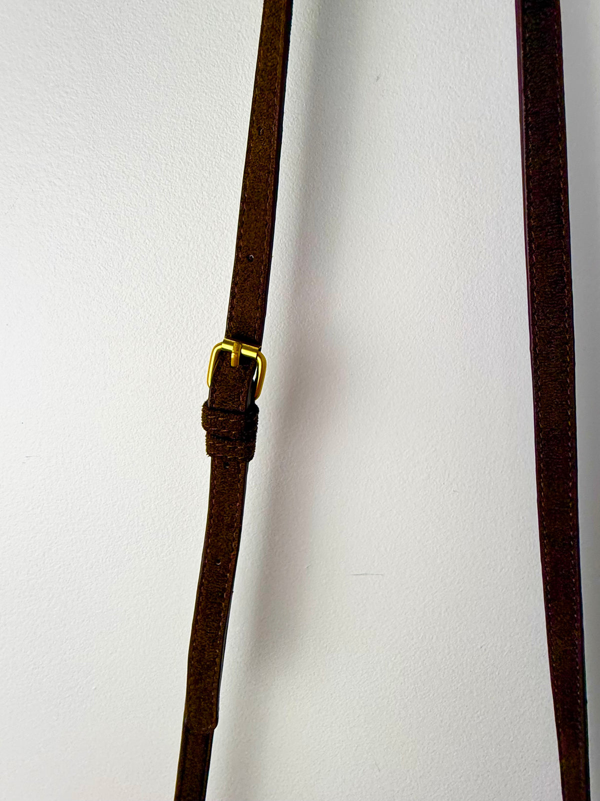 Desert Darling — Dark Brown Fringe Faux Suede Crossbody Bag