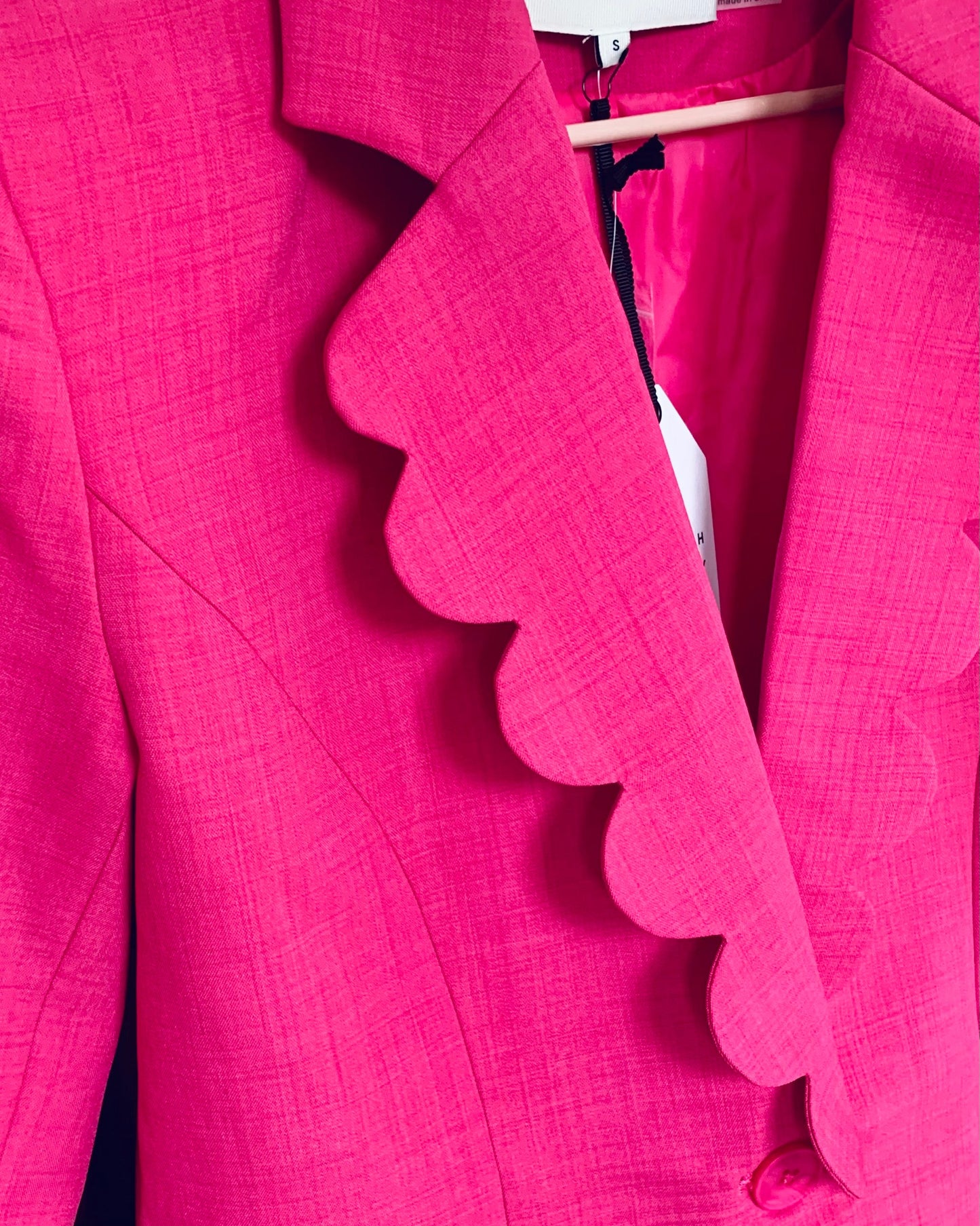 Scallop Edged Formal Blazer