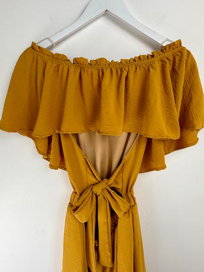 Golden Hour Marigold Romper