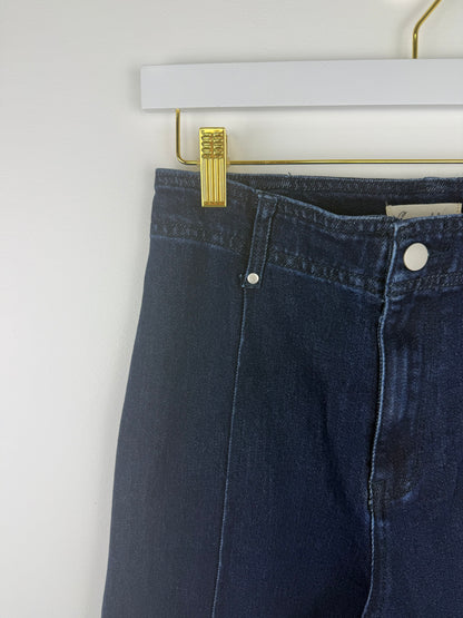 Elegant Ease-High-Rise Denim Pants