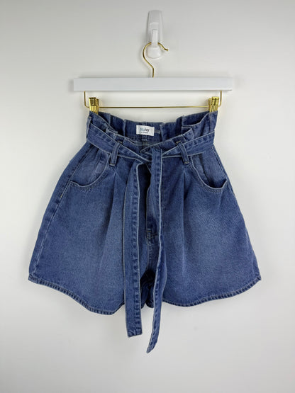 Camille High-Waist Paperbag Shorts