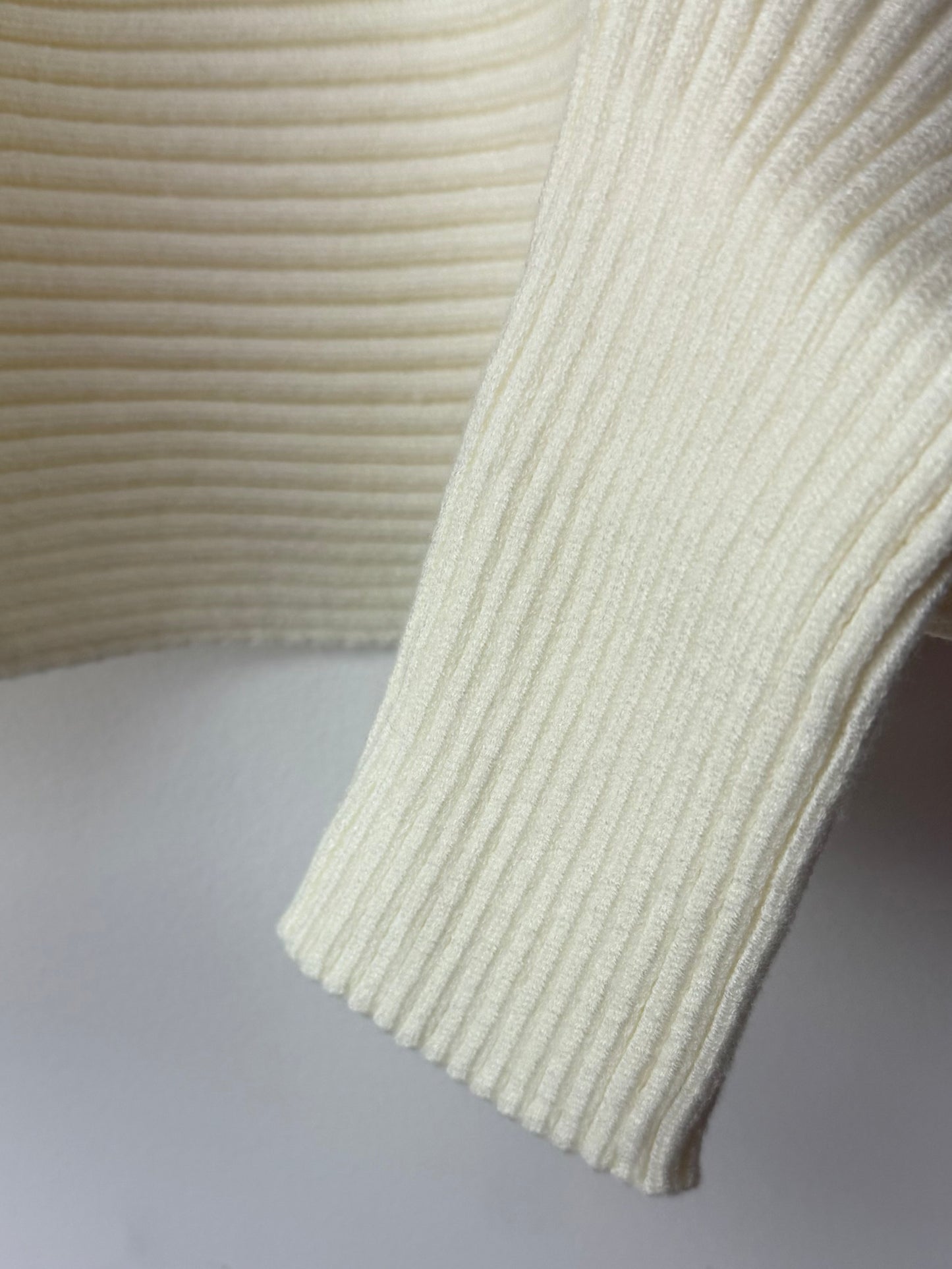 The Effortless Muse – Ivory Dolman Sleeve Knit Sweater