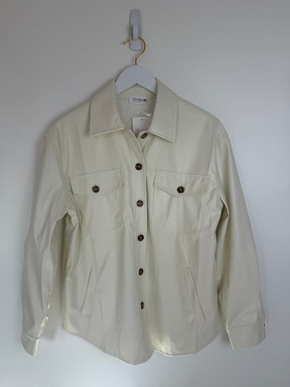 Beige jacket on a white background