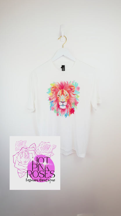 Color Pulse Lion Tee