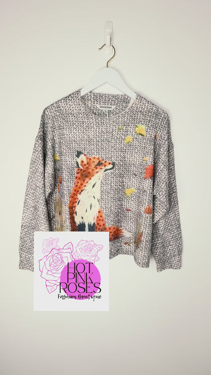 Autumn Trail Fox Sweater